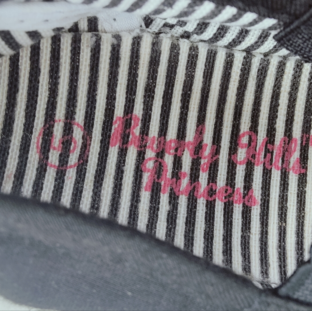 Beverly Hills Princess Infant Baby Black Canvas Mary Jane Dress Sneakers, Sz 5 - Picture 6 of 8